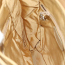 CHANEL COCO Mark Backpack Lamb Skin Beige Silver CC Auth BA2935-19