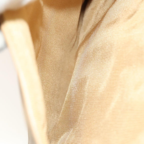 CHANEL COCO Mark Backpack Lamb Skin Beige Silver CC Auth BA2935