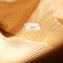 CHANEL COCO Mark Backpack Lamb Skin Beige Silver CC Auth BA2935-22