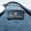 GUCCI GG Supreme Sherry Line Clutch Bag PVC Navy Gold 98 69 014 3553 Auth BA2940-13