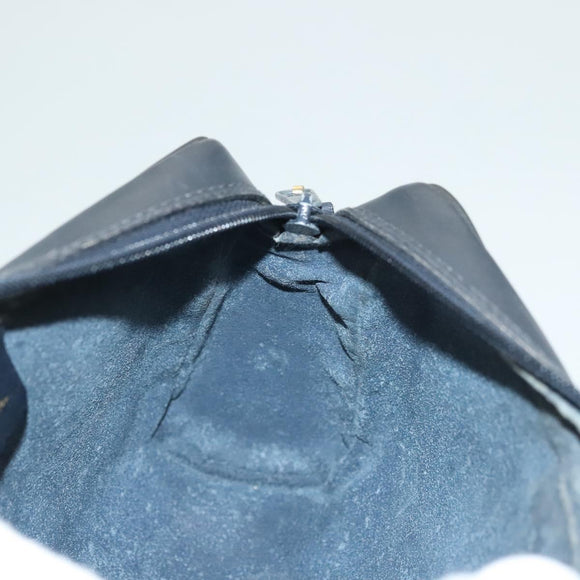 GUCCI GG Supreme Sherry Line Clutch Bag PVC Navy Gold 98 69 014 3553 Auth BA2940