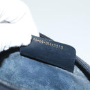 GUCCI GG Supreme Sherry Line Clutch Bag PVC Navy Gold 98 69 014 3553 Auth BA2940-17