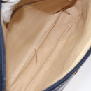 GUCCI GG Supreme Shoulder Bag PVC Navy Gold Auth BA2941-17