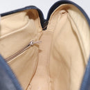 GUCCI GG Supreme Shoulder Bag PVC Navy Gold Auth BA2941-18