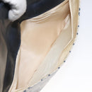 GUCCI GG Supreme Shoulder Bag PVC Navy Gold Auth BA2941-21