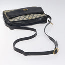 GUCCI GG Supreme Shoulder Bag PVC Navy Gold Auth BA2941-7