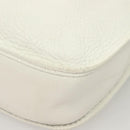 HERMES Evelyn 1 GM Shoulder Bag Togo leather White Auth BA2943-11