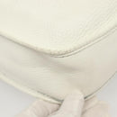 HERMES Evelyn 1 GM Shoulder Bag Togo leather White Auth BA2943-12