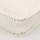 HERMES Evelyn 1 GM Shoulder Bag Togo leather White Auth BA2943SAM-17