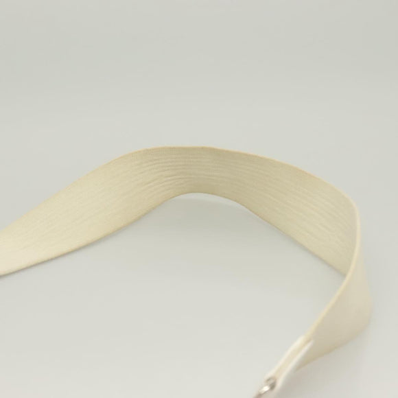 HERMES Evelyn 1 GM Shoulder Bag Togo leather White Auth BA2943