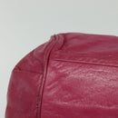 Chloe Etel Hand Bag Leather 2way Pink Gold Auth BA2946-9