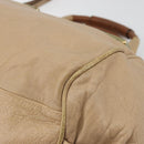 Chloe Etel Hand Bag Leather 2way Pink Gold Auth BA2946-15
