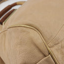 Chloe Etel Hand Bag Leather 2way Pink Gold Auth BA2946-16