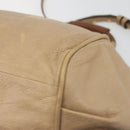 Chloe Etel Hand Bag Leather 2way Pink Gold Auth BA2946-17