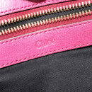Chloe Etel Hand Bag Leather 2way Pink Gold Auth BA2946-18