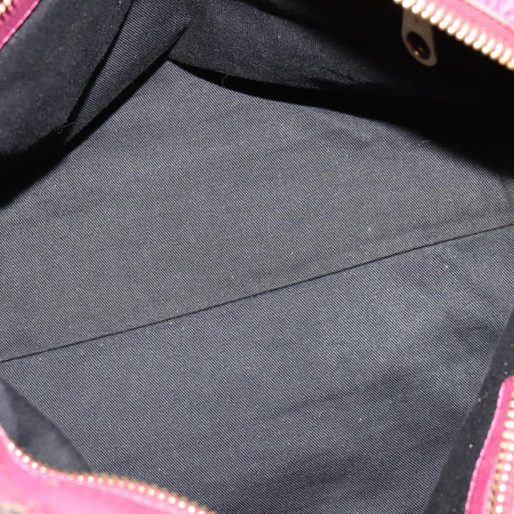 Chloe Etel Hand Bag Leather 2way Pink Gold Auth BA2946