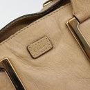 Chloe Etel Hand Bag Leather 2way Pink Gold Auth BA2946-20
