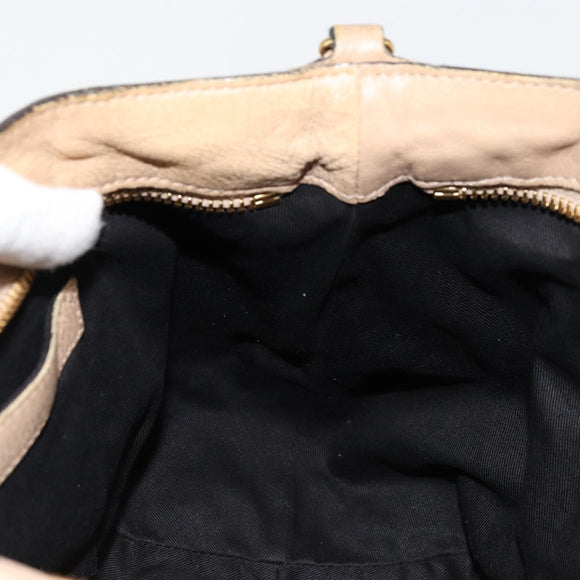 Chloe Etel Hand Bag Leather 2way Pink Gold Auth BA2946