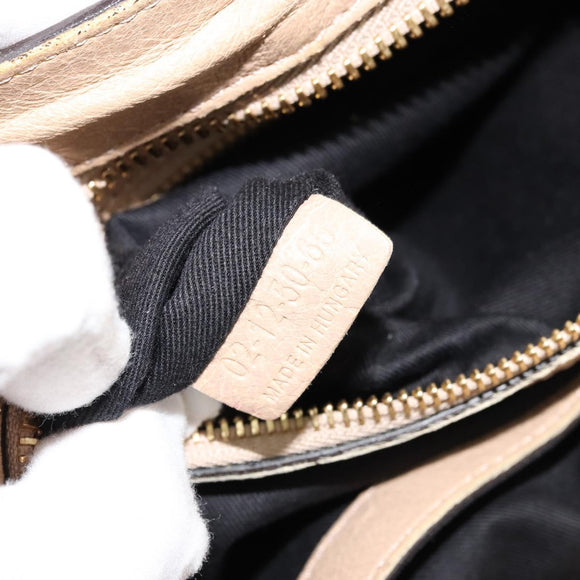 Chloe Etel Hand Bag Leather 2way Pink Gold Auth BA2946