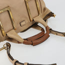 Chloe Etel Hand Bag Leather 2way Pink Gold Auth BA2946-7