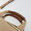 Chloe Etel Hand Bag Leather 2way Pink Gold Auth BA2946-8
