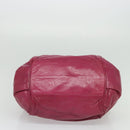 Chloe Etel Hand Bag Leather 2way Pink Gold Auth BA2946-5