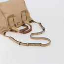 Chloe Etel Hand Bag Leather 2way Pink Gold Auth BA2946-5