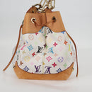 LOUIS VUITTON Monogram Multicolor Ursula Tote Bag White M40123 LV Auth BA2955-3