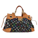 LOUIS VUITTON Monogram Multicolor Ursula Tote Bag Black M40124 LV Auth BA2956V-1