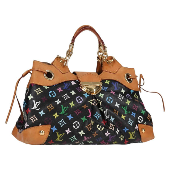 LOUIS VUITTON Monogram Multicolor Ursula Tote Bag Black M40124 LV Auth BA2956V