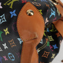 LOUIS VUITTON Monogram Multicolor Ursula Tote Bag Black M40124 LV Auth BA2956V-16