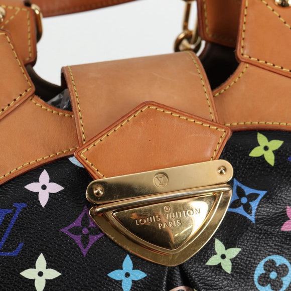 LOUIS VUITTON Monogram Multicolor Ursula Tote Bag Black M40124 LV Auth BA2956V