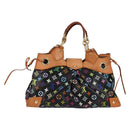LOUIS VUITTON Monogram Multicolor Ursula Tote Bag Black M40124 LV Auth BA2956V-2