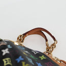 LOUIS VUITTON Monogram Multicolor Ursula Tote Bag Black M40124 LV Auth BA2956V-8