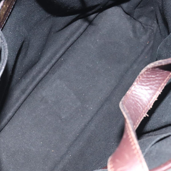 BURBERRY Nova Check Hand Bag PVC Beige Auth BA2958