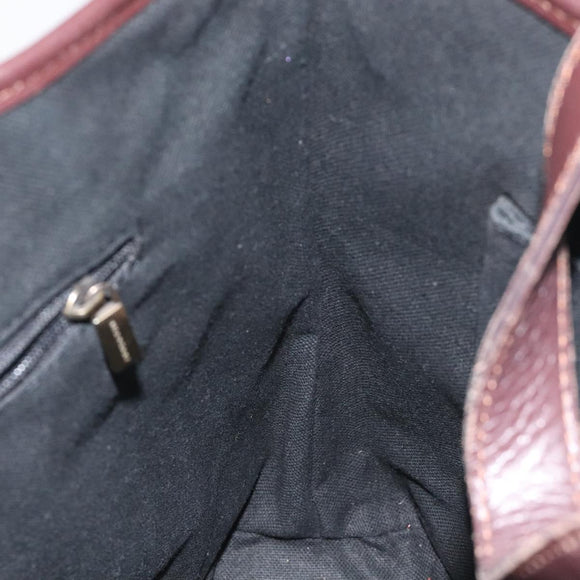 BURBERRY Nova Check Hand Bag PVC Beige Auth BA2958