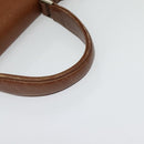 Burberrys Hand Bag Leather 2way Brown Gold Auth BA2959-7