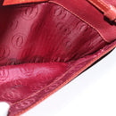 CARTIER Must Line Shoulder Bag Leather Bordeaux Gold Auth BA2960-18