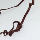 CARTIER Must Line Shoulder Bag Leather Bordeaux Gold Auth BA2960-7