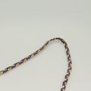 BALLY Quilted Shoulder Bag Leather Purple Gold Auth BA2961-8