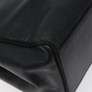 Salvatore Ferragamo Vera Tote Bag Embossed Leather Black Gold Auth BA2962-16