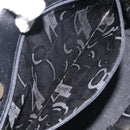 Salvatore Ferragamo Vera Tote Bag Embossed Leather Black Gold Auth BA2962-19