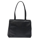 Salvatore Ferragamo Vera Tote Bag Embossed Leather Black Gold Auth BA2962-2