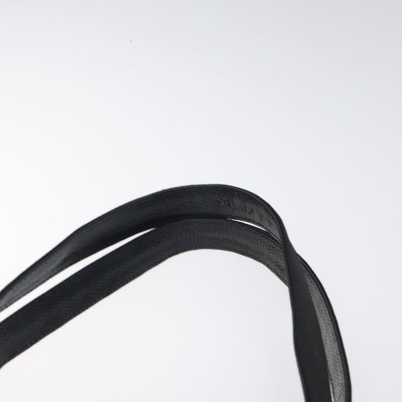 Salvatore Ferragamo Vera Tote Bag Embossed Leather Black Gold Auth BA2962