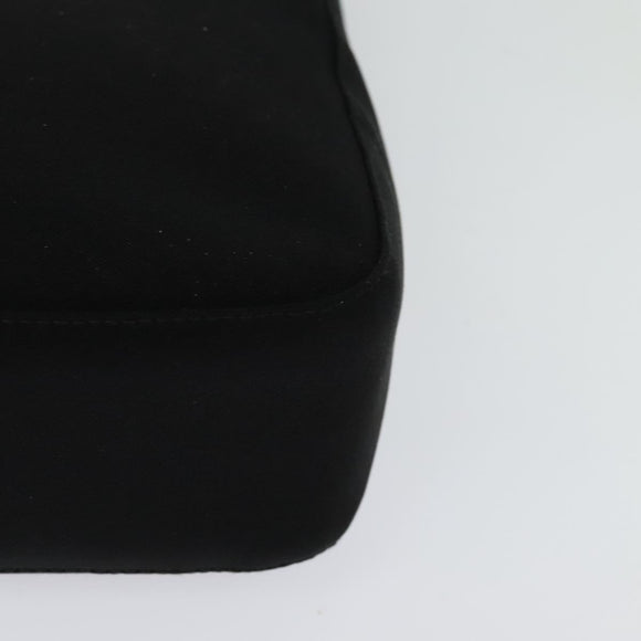 Salvatore Ferragamo Hand Bag Nylon 2way Black Silver Auth BA2963