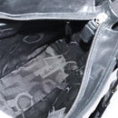 Salvatore Ferragamo Hand Bag Nylon 2way Black Silver Auth BA2963-18