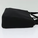 Salvatore Ferragamo Hand Bag Nylon 2way Black Silver Auth BA2963-4