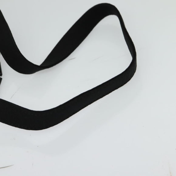 Salvatore Ferragamo Hand Bag Nylon 2way Black Silver Auth BA2963