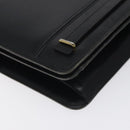 Christian Dior Shoulder Bag Leather Black Gold Auth BA2964-11