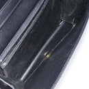 Christian Dior Shoulder Bag Leather Black Gold Auth BA2964-17